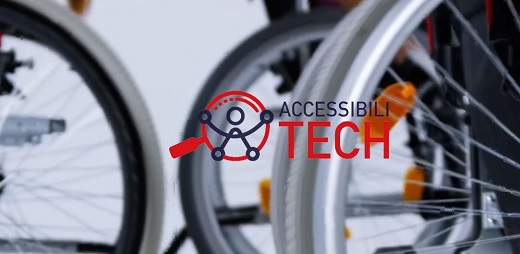 Silla de ruedas con el logotipo de Accessiblitech.