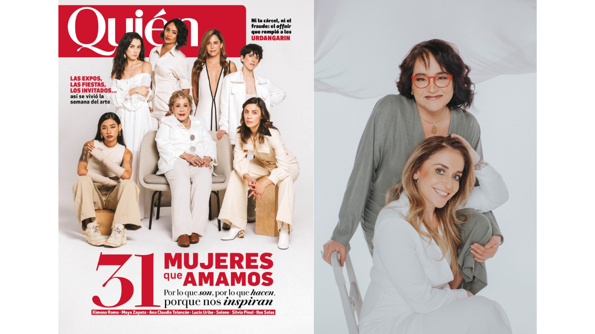 Barbara Anderson y Katia D' Artigues en la portada de la Revista Quién.