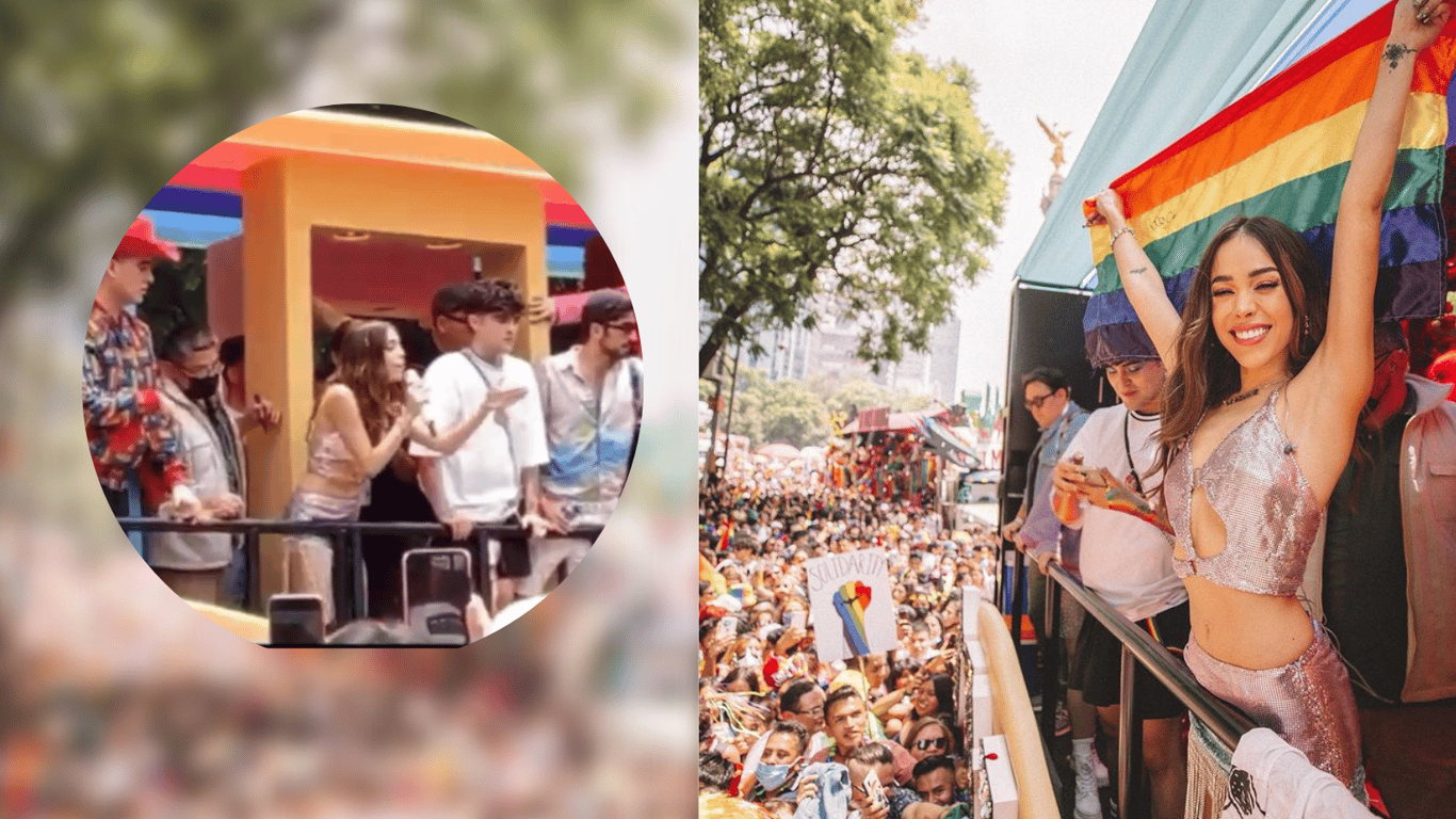 Danna Paola en la Marcha del Orgullo LGBT+