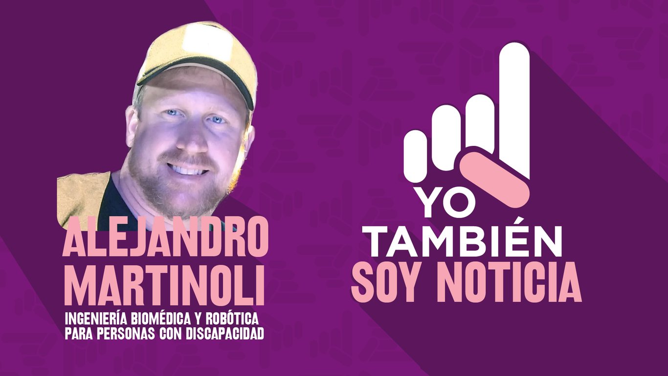Imagen de Alejandro Martinoli y el logotipo de Yo También Soy Noticia