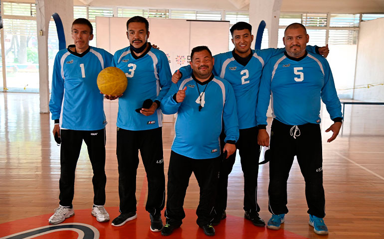 Equipo de Goalball del DIF Aguascalientes