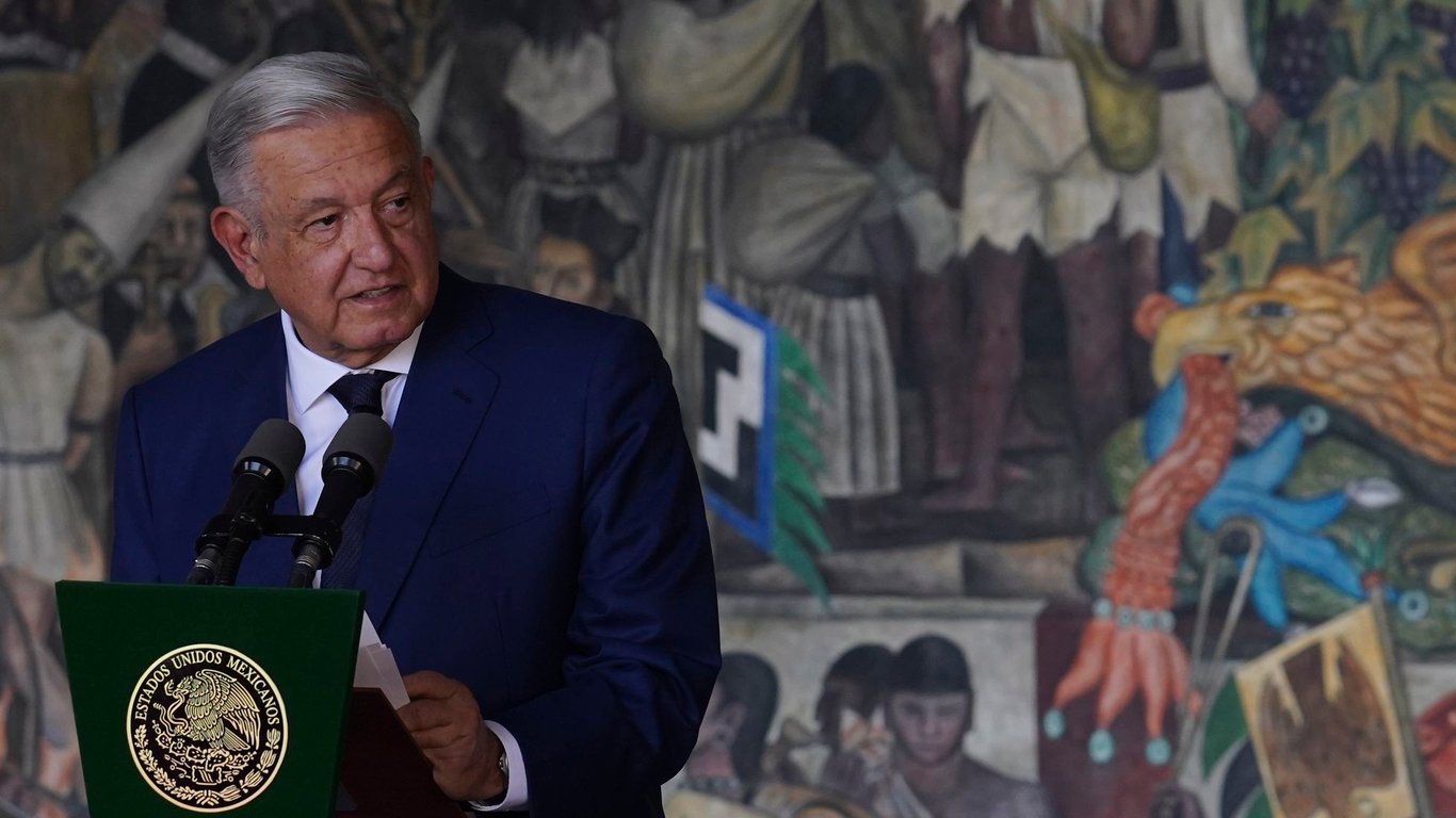 El presidente Andrés Manuel López Obrador en la presentación del cuarto informe de gobierno.