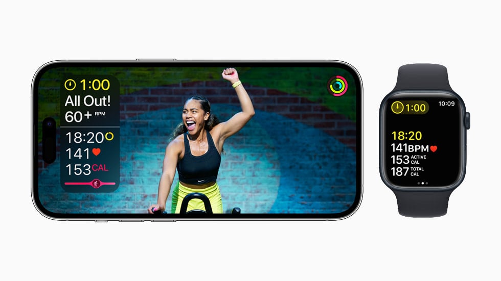 Funciones del Apple Fitness Plus en un teléfono móvil disponibles para el sistema operativo iOS 16