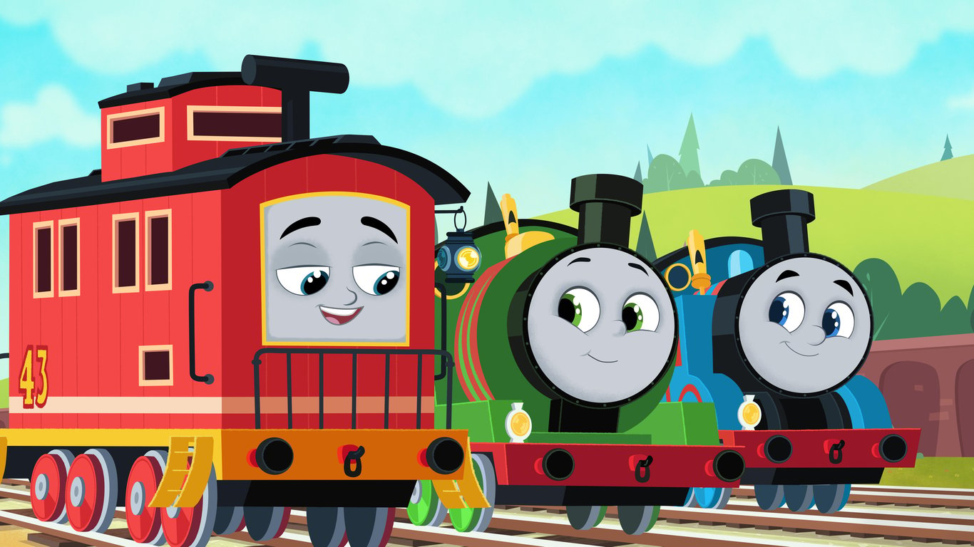 El tren Bruno acompañado de su amigo Thomas.