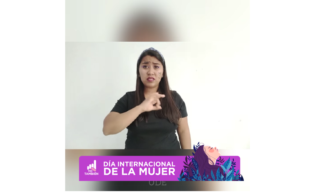 Interprete de Lengua de Señas Mexicana.