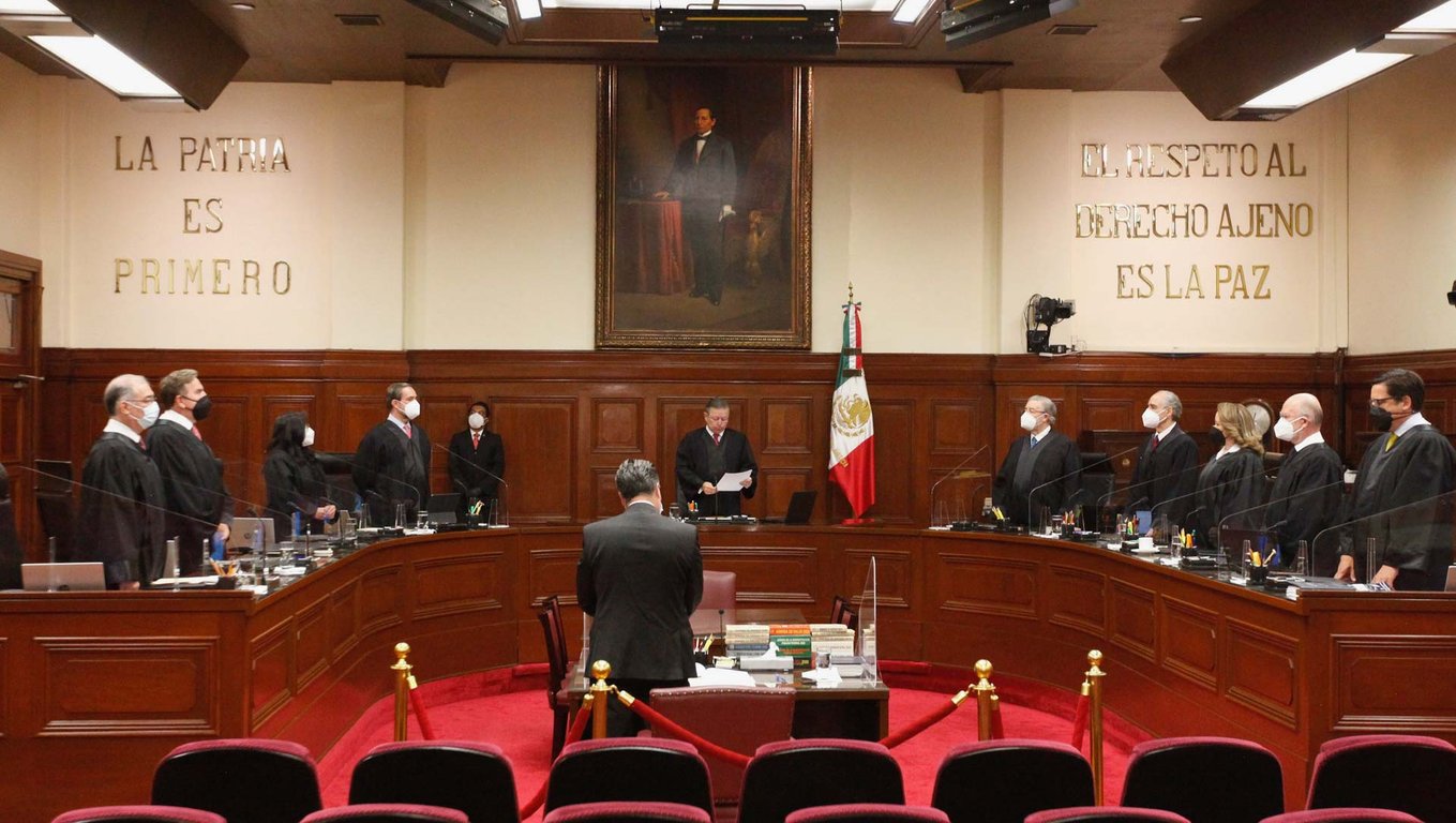 Sala de la Suprema Corte de Justicia de la Nación