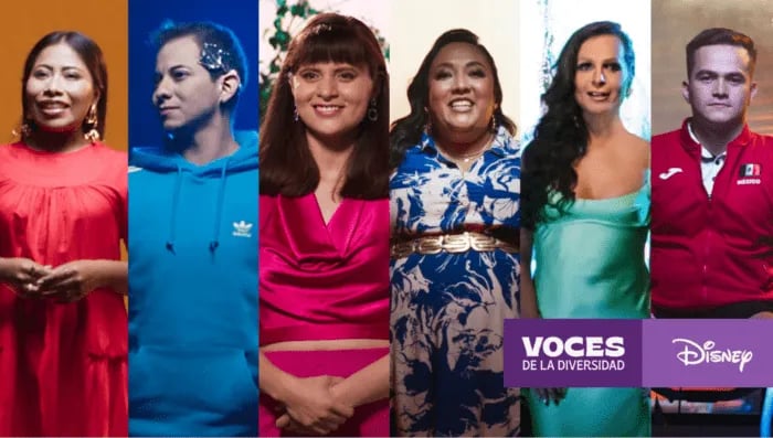 Seis personas que forman parte de la campaña de Disney 'Voces de la diversidad'