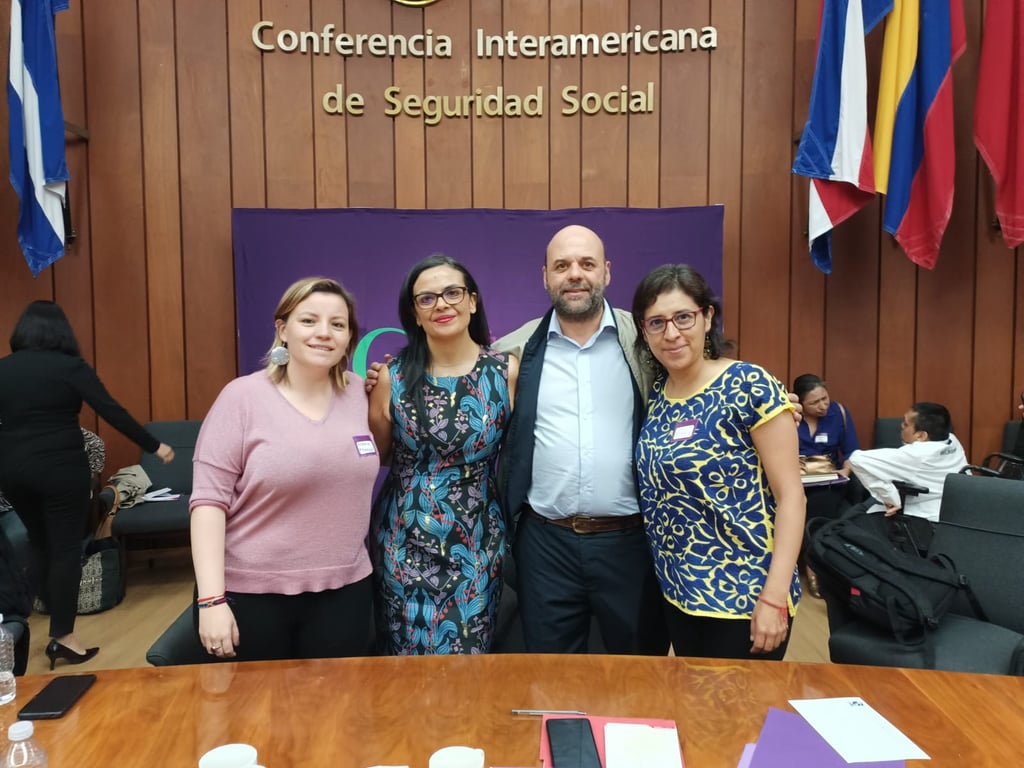 Cuatro ponentes en la Conferencia Interamericana de Seguridad Social