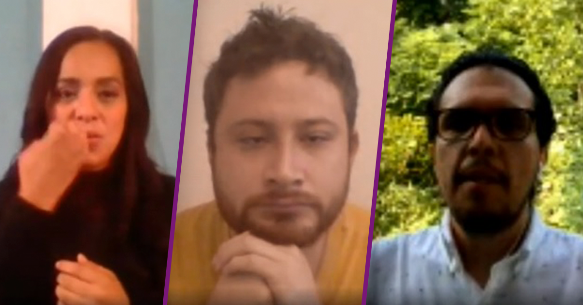 Imagen ilustrativa de los rostros de las tres personas entrevistadas.