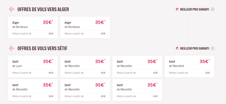 Black Friday-Volotea : -30% sur les vols France-Algérie