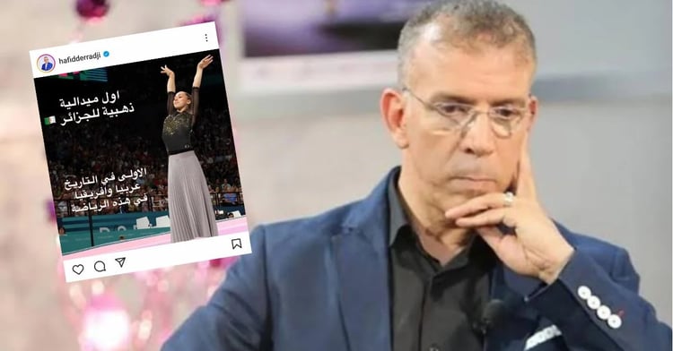 Hafid Derradji cache les jambes de Kaylia Nemour