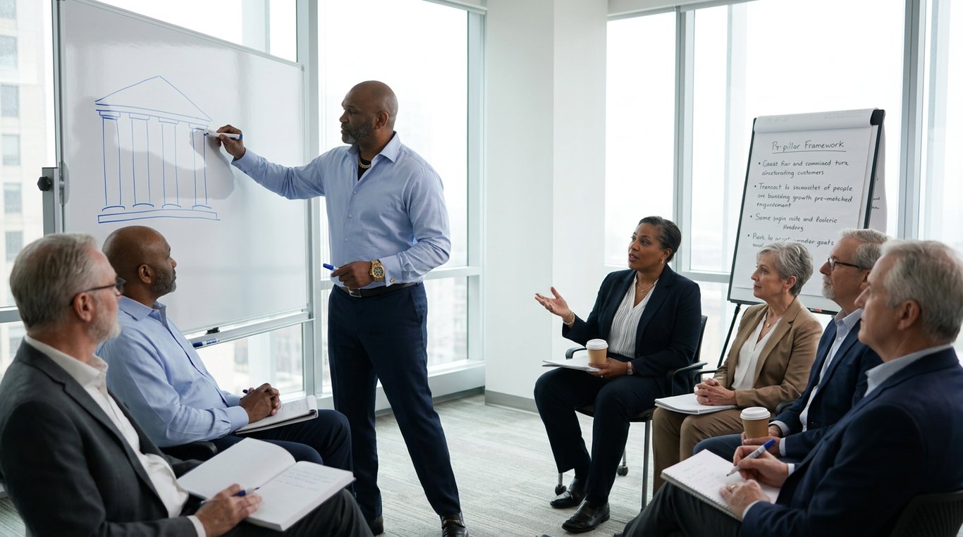 Corporate leadership team trust workshop