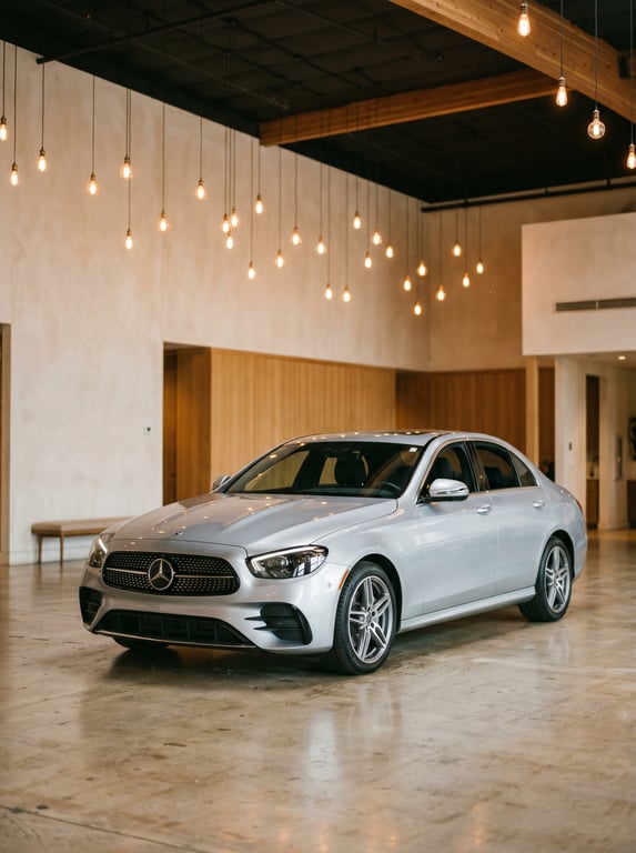 2021 Mercedes-Benz E 450 4MATIC in the Freeman Motor Company showroom