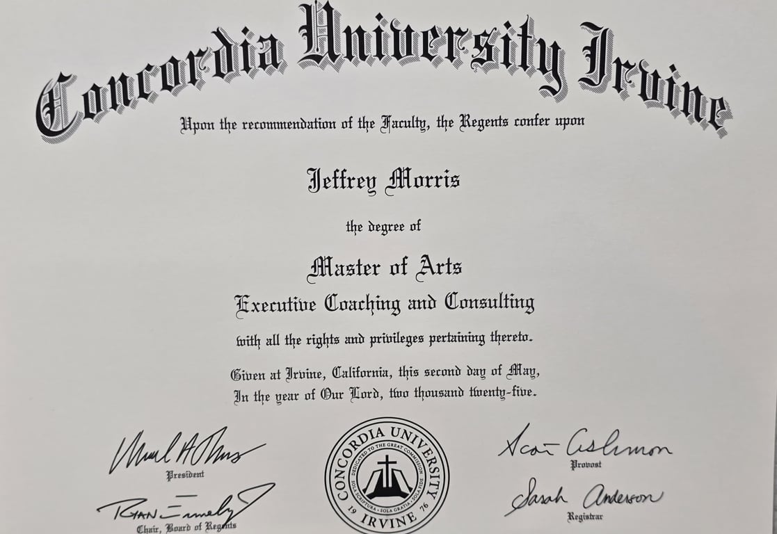 Jeff Morris Certificate 5