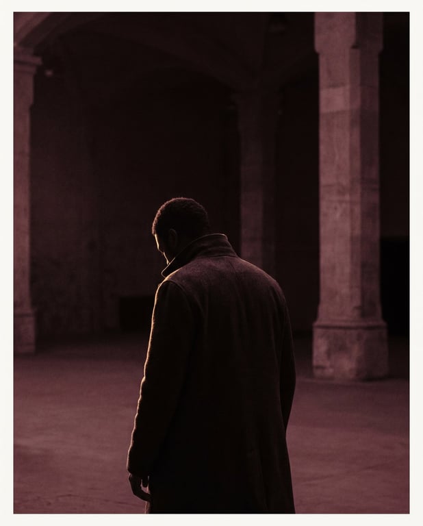 A leader alone, carrying what has gone unattended