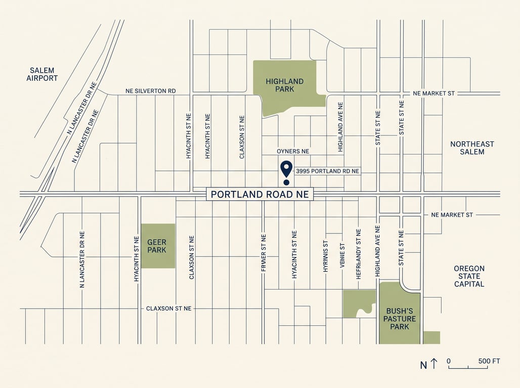 Map of Salem showroom location