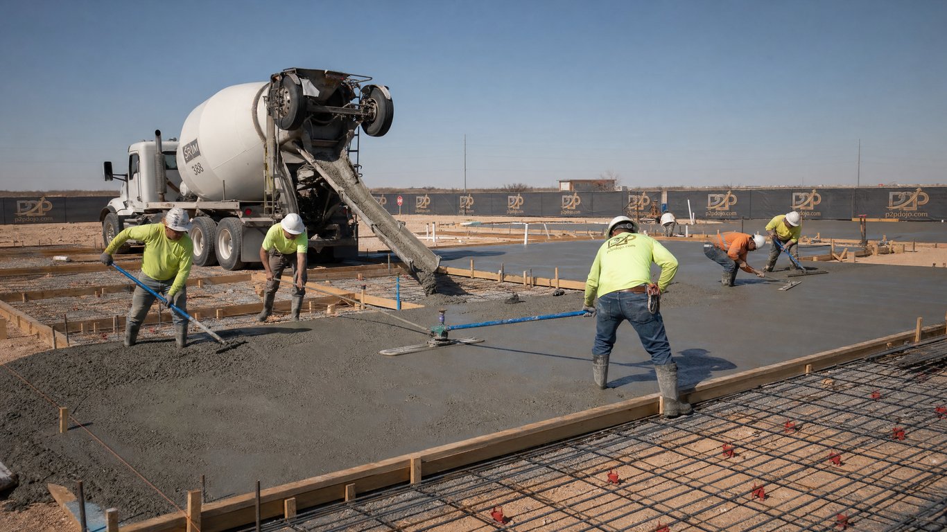 Construction Concrete Pour