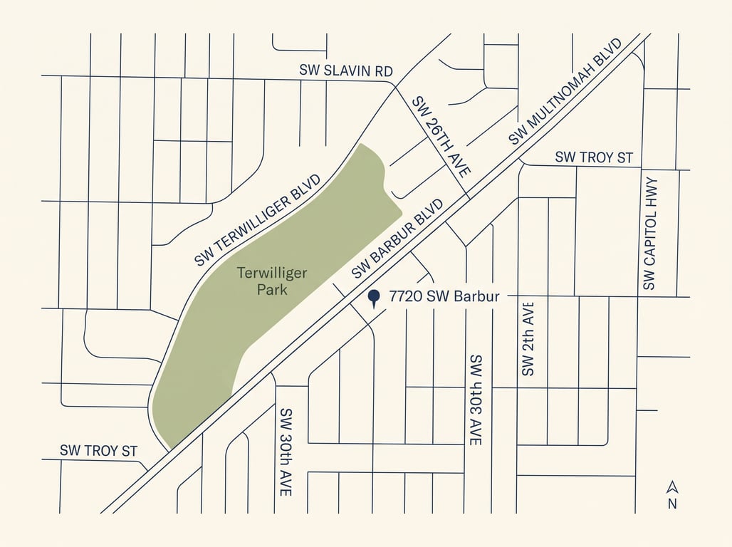 Map of Portland showroom location