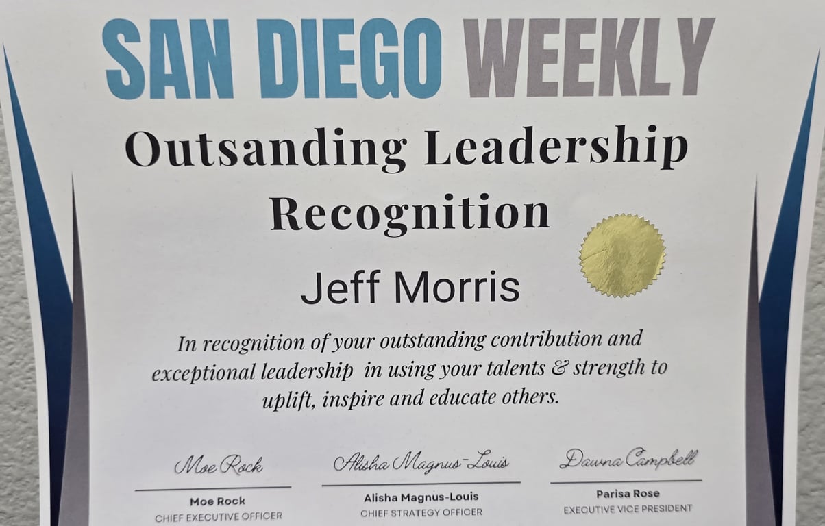 Jeff Morris Certificate 4