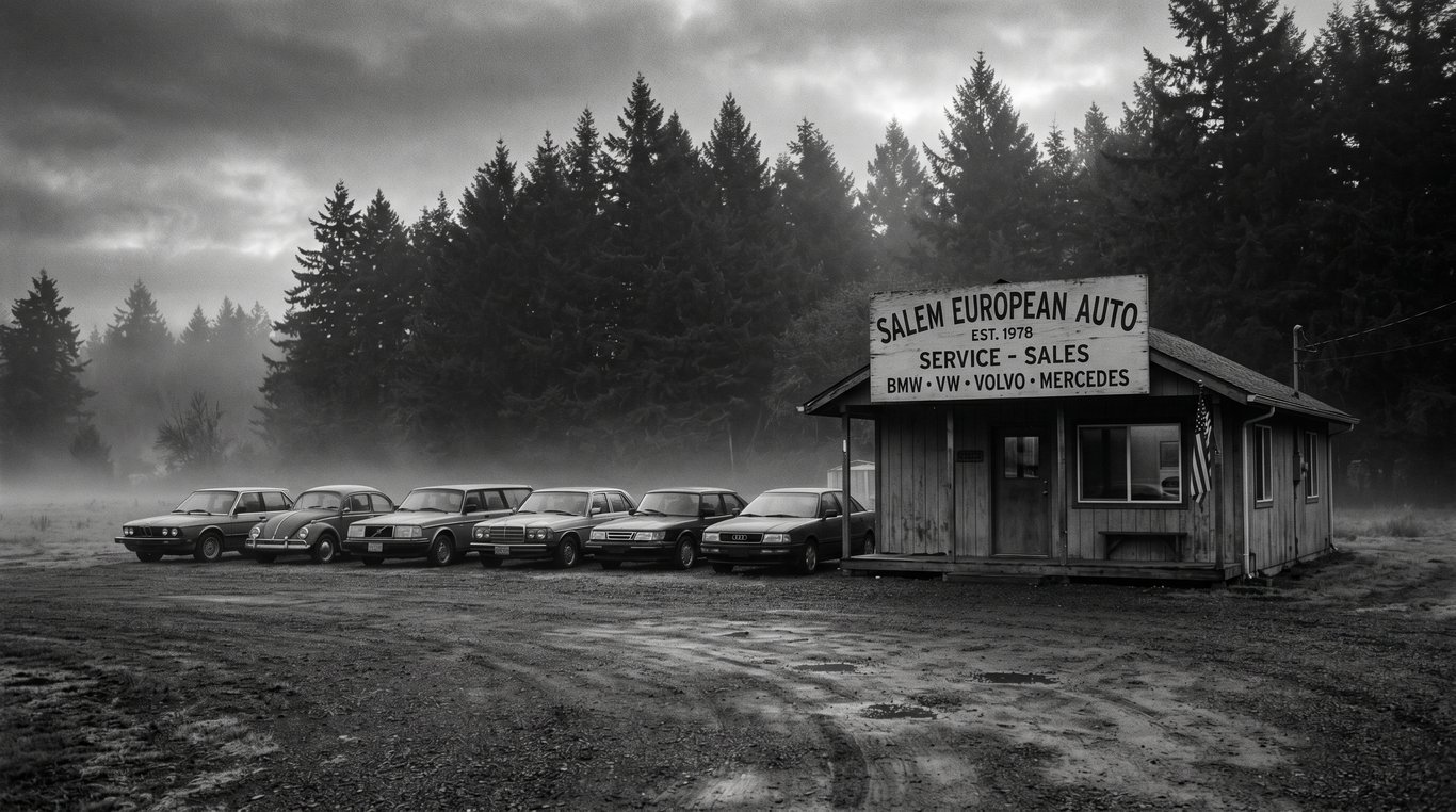Original Freeman Motor Company exterior, Salem 1992