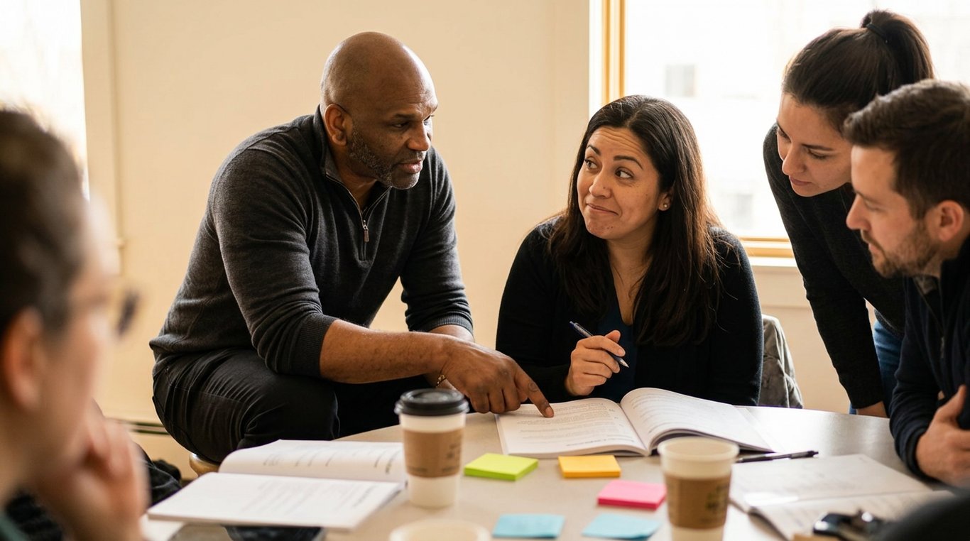 Jeff Morris facilitating team coaching workshop