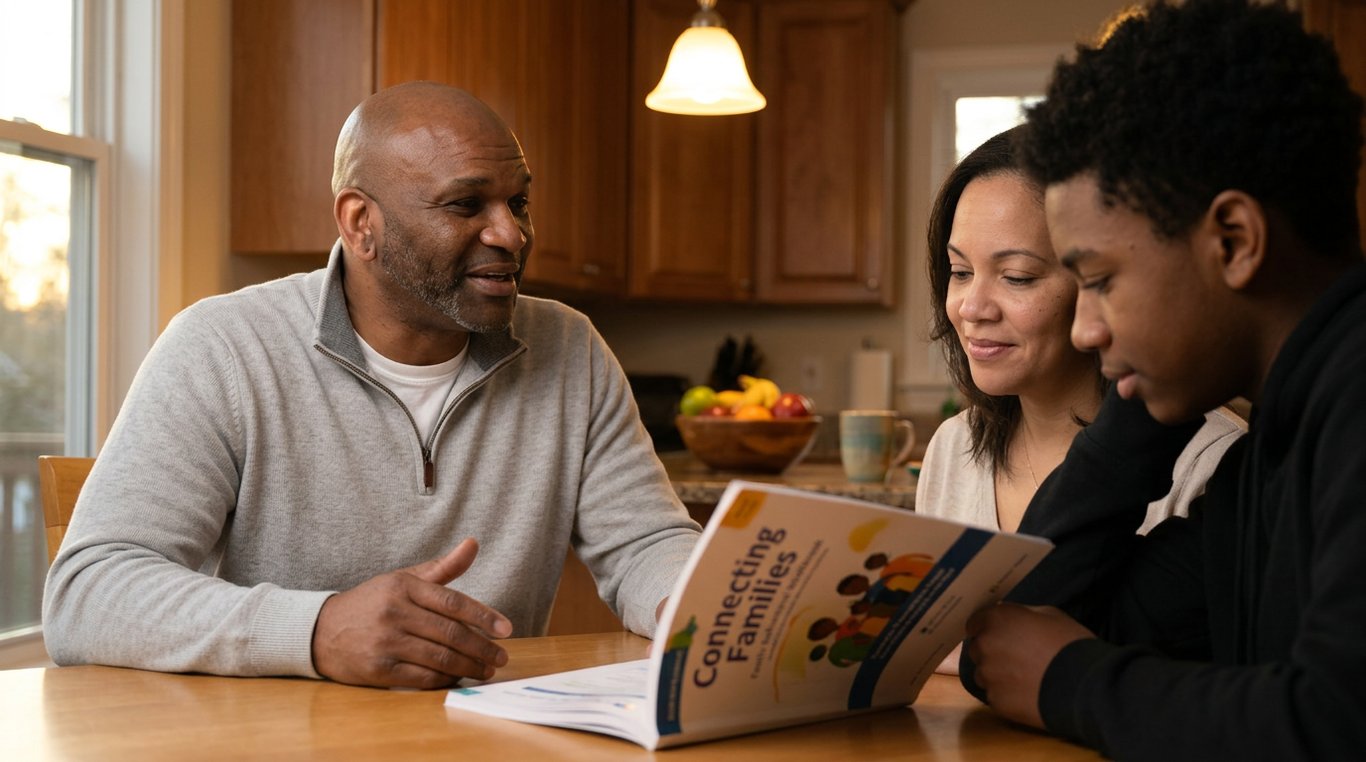 Jeff Morris coaching family in trust-building session