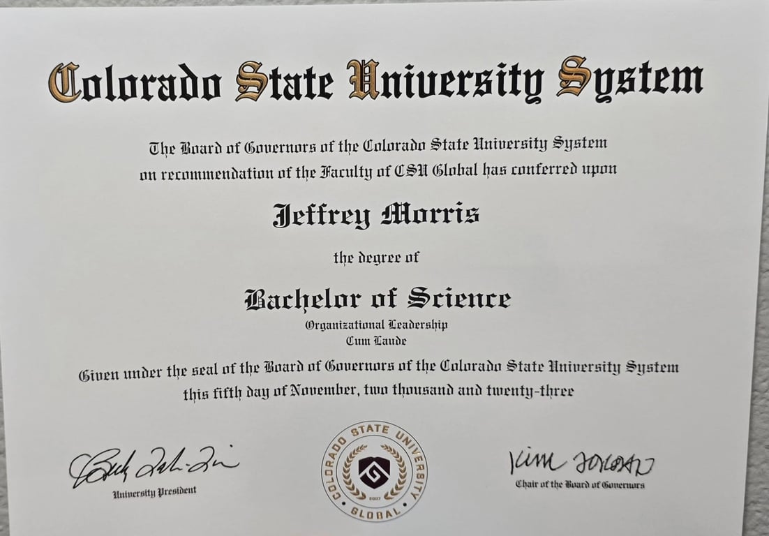 Jeff Morris Certificate 1