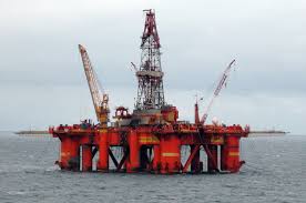 north sea oil rig