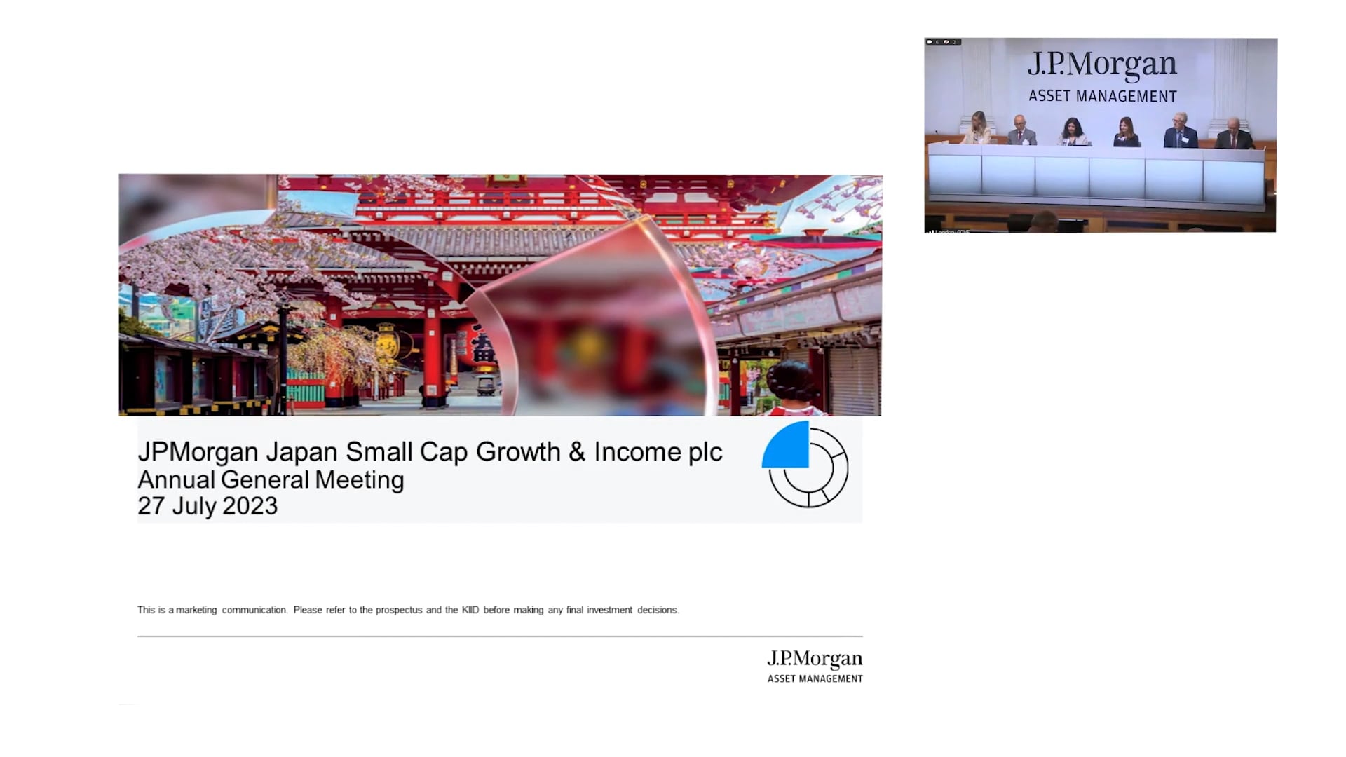 Miyako Urabe, JPMorgan Japan Small Cap Growth & Income (JSGI) AGM Video 2023