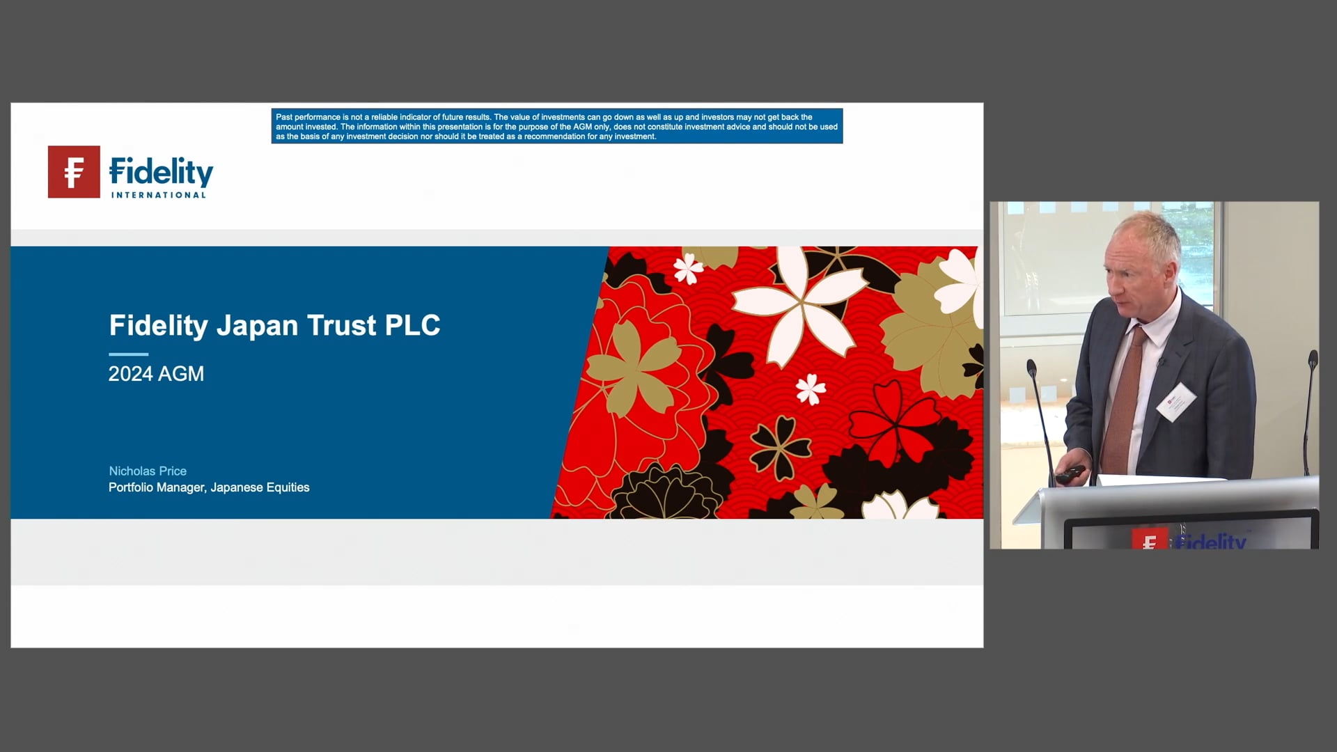 Fidelity Japan Trust Plc AGM Video 2024 by Nicholas Price, Portfolio Manager