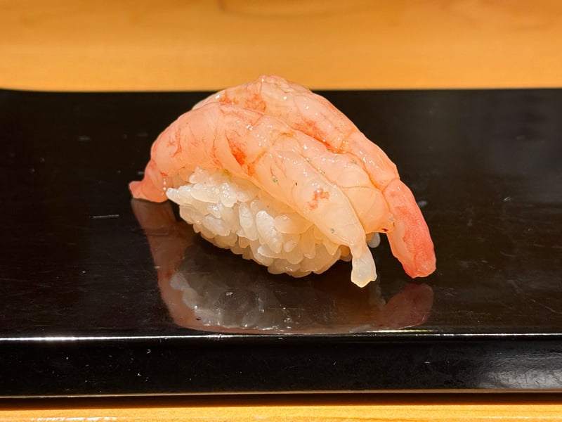 甘海老を数尾重ねた握り