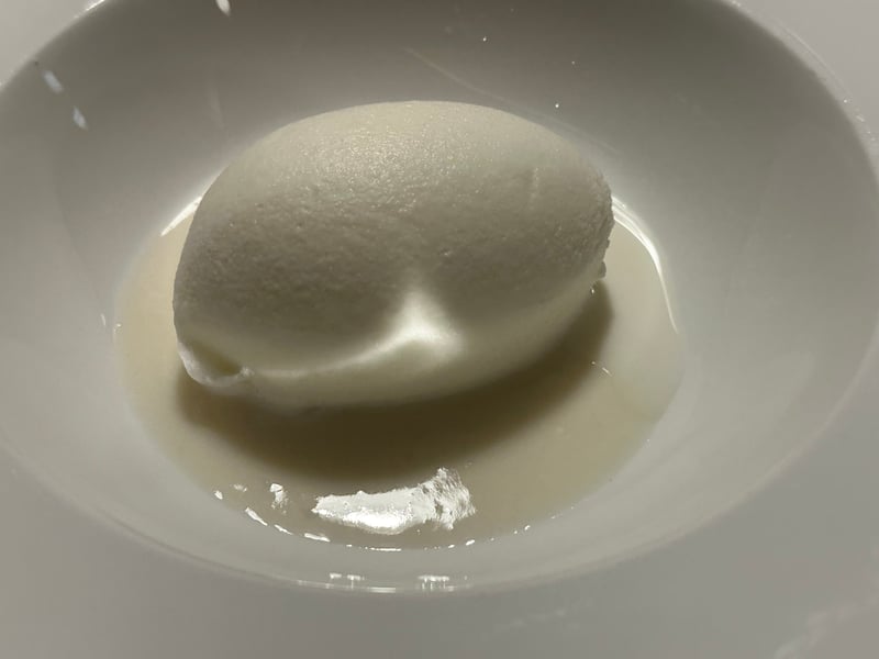 ニセコ酒造の甘酒を使った牛乳のソルベ