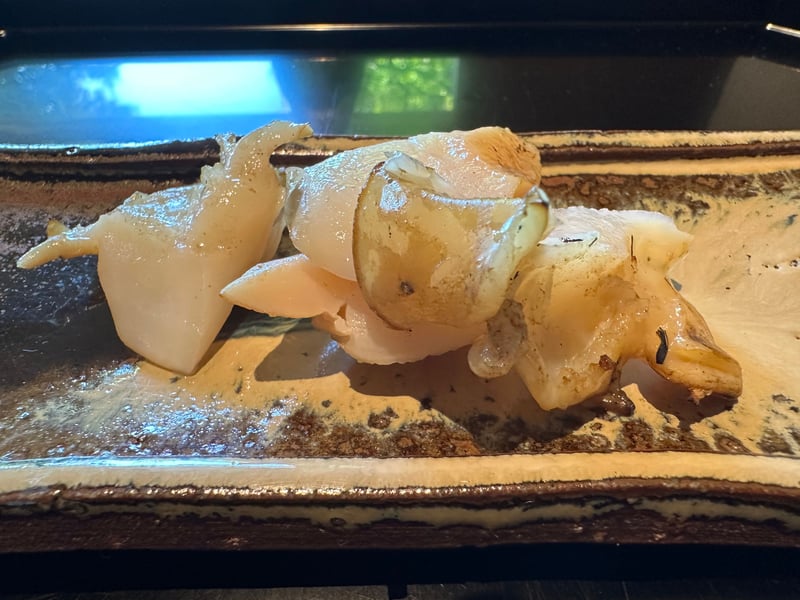 魚津の越中バイの藁焼き