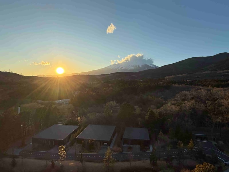 富士スピードウェイホテル グランプリコーナースイート 富士山ビュー 夕日