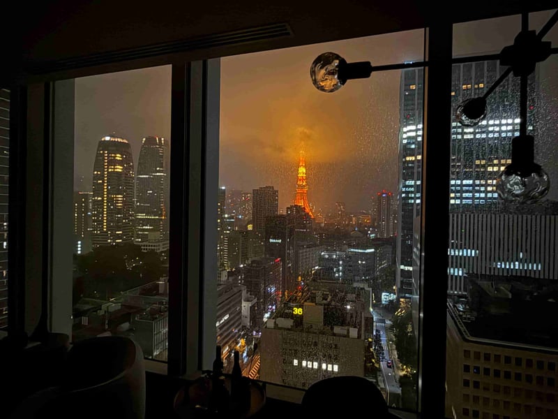 ホテル虎ノ門ヒルズ コーナースイートパノラマタワービュー 夜