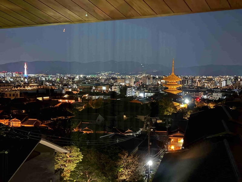 パークハイアット京都 デラックスパゴダビュー 夜