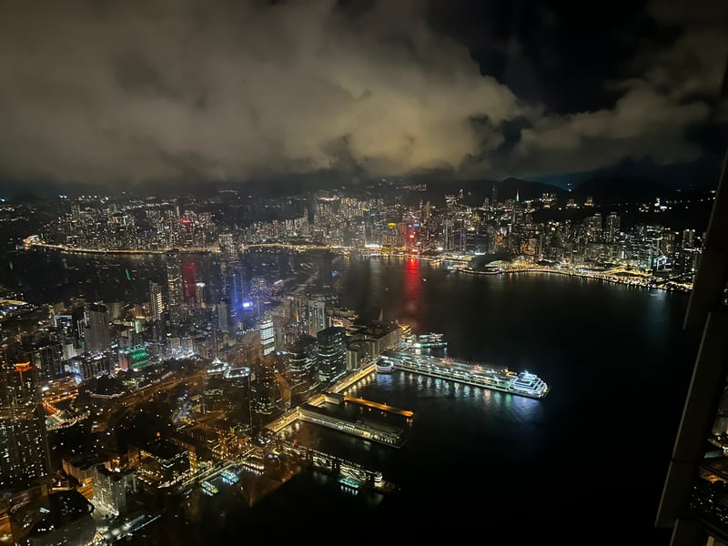 ザ・リッツ・カールトン香港 デラックススイート 夜景