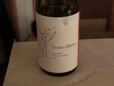 ドメーヌ・アツシスズキの Tomo Blanc 2021