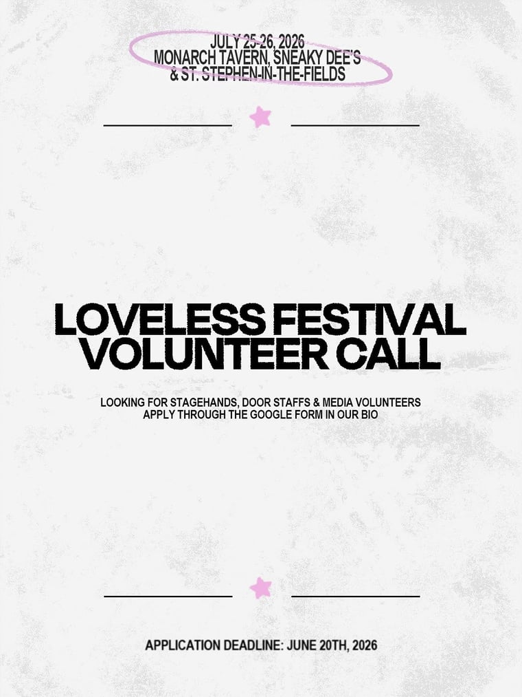 Loveless Festival flyer