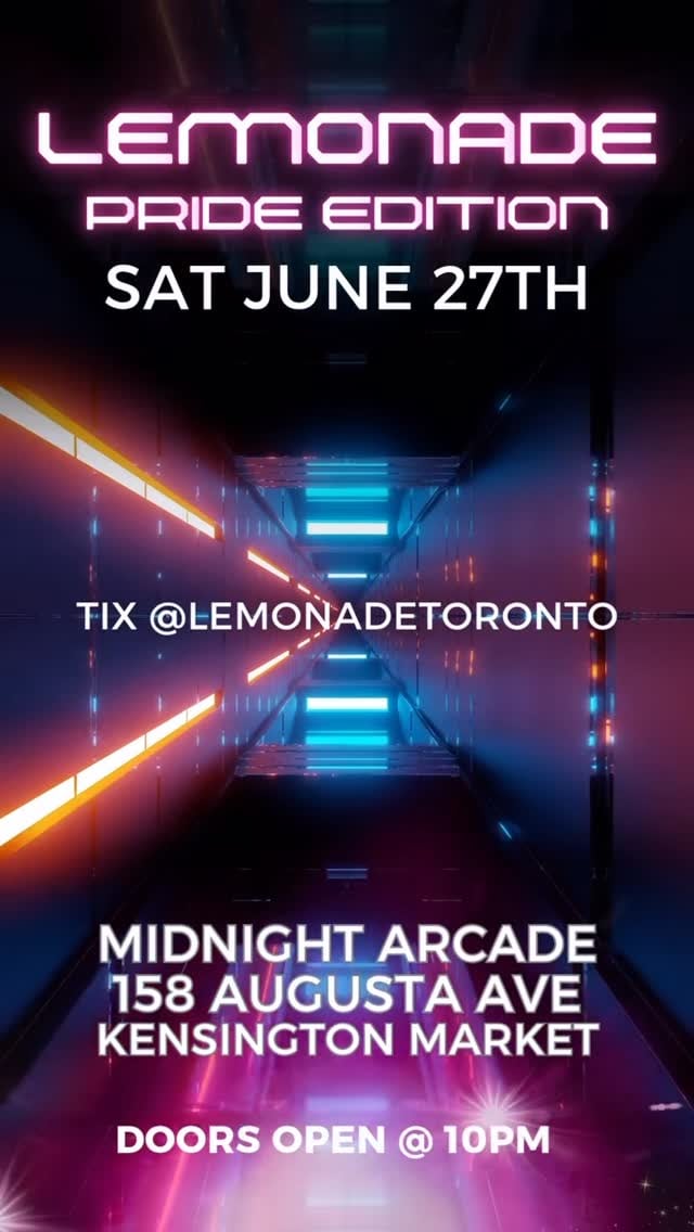 Lemonade Pride Party flyer