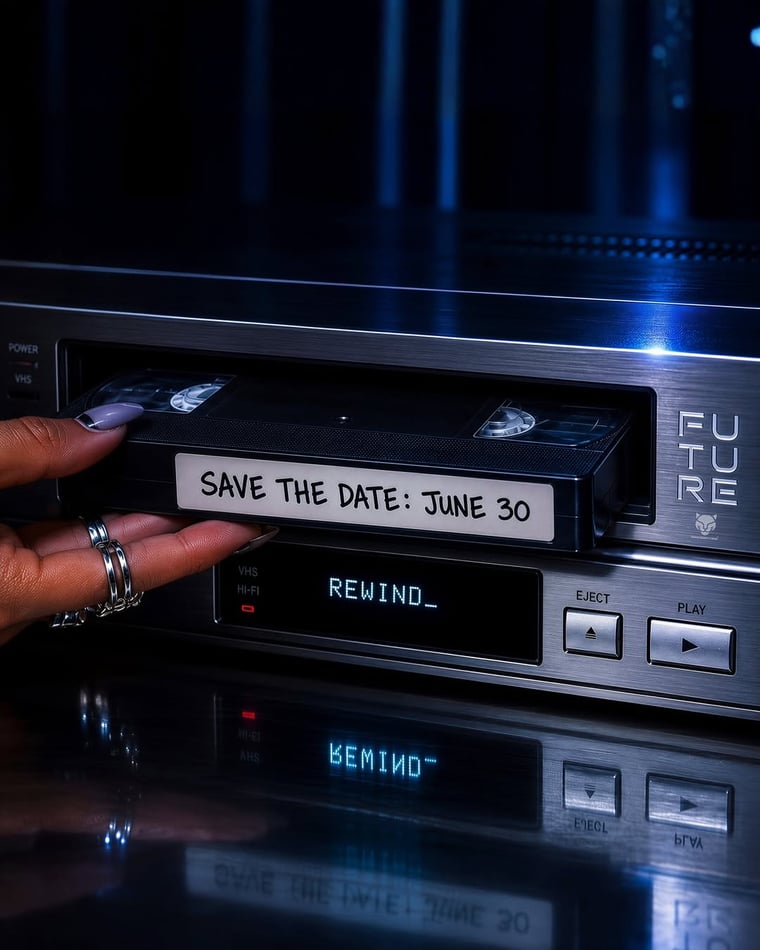 Rewind to FUTURE Summer Night flyer
