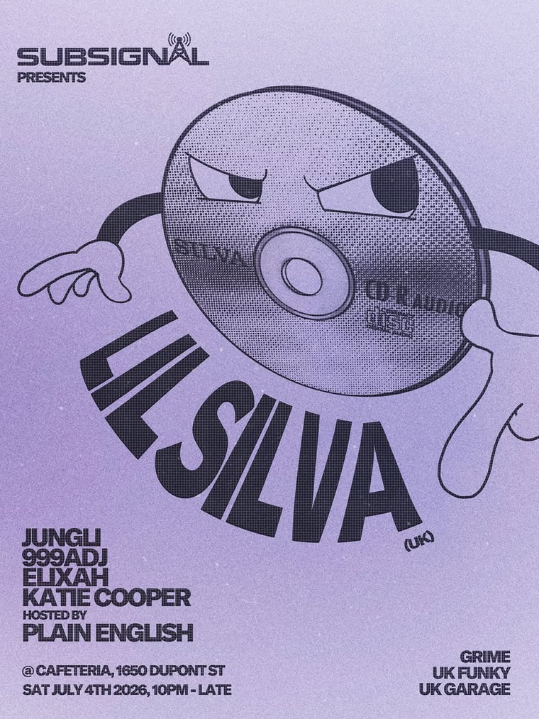 Lil Silva Toronto Debut flyer