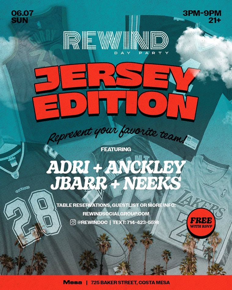 Jersey Edition - Rewind Sunday flyer