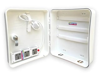 PVC Rack for Mini DVR and PoE Switch (Indoor / Outdoor)