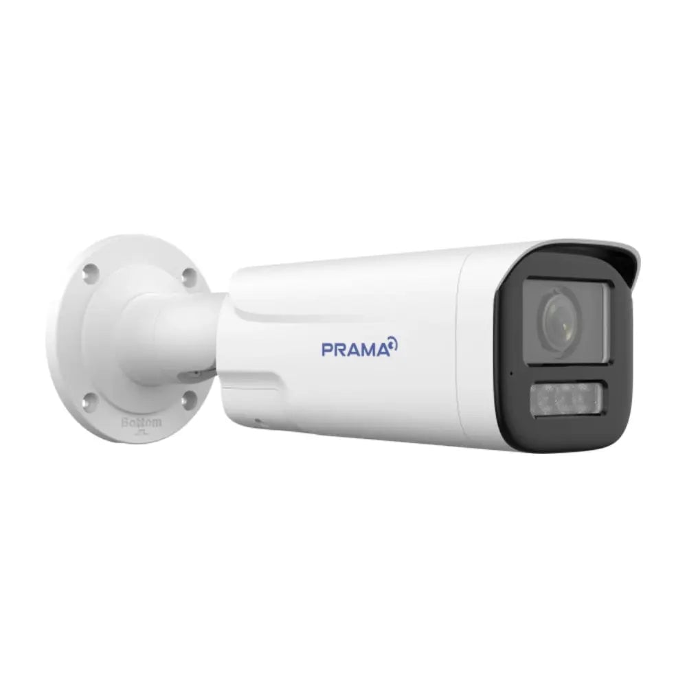 STQC | Prama IP 4MP Hybrid Varifocal Bullet CCTV | PT-NC146D3-WNRAM(D2)