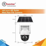 Trueview 4G Sim 4Mp PTZ Solar Sim CCTV Camera with Solar Panel, Surveillance for Agriculture, Remote Area & Construction Site thumbnail 3