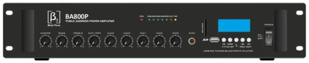 Beta3 BA800P 800W Mixer Amplifier