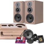 HiVi-Swans DIY 3 Way Passive Bookshelf Speakers Pair thumbnail 1