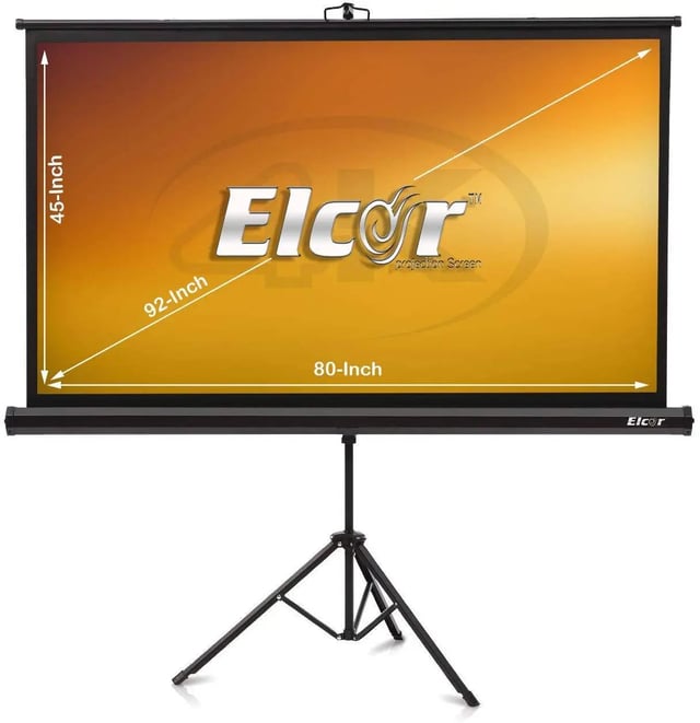 ELCOR lite Series Tripod Projector Screen 68 inch Diagonal in 1:1 Aspect Format