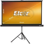 ELCOR lite Series Tripod Projector Screen 68 inch Diagonal in 1:1 Aspect Format thumbnail 1